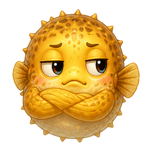 Pufferfish expressing Side-Eye