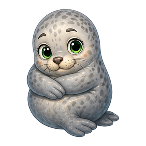 Harbor seal expressing Cozy