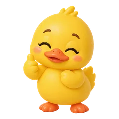 Sunny the duck cheering you on